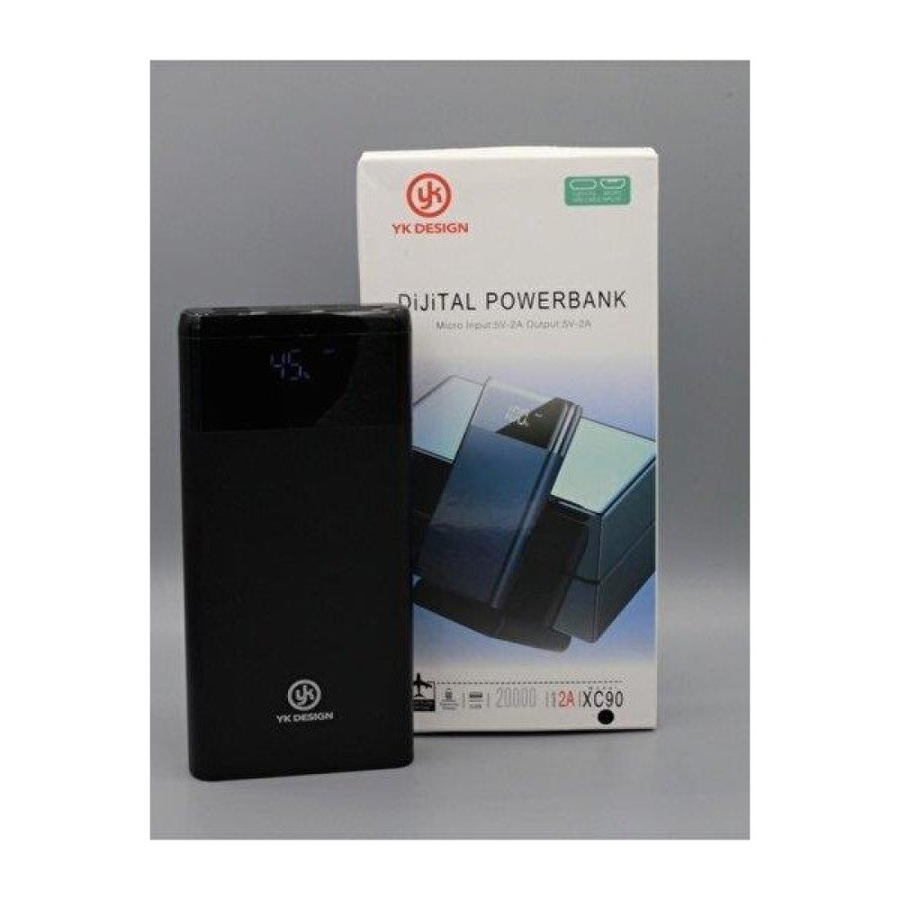Yk Desıgn 20.000 Mah Powerbank - Siyah Taşınabilir Şarj Cihazı - Powerbank Fiyatı