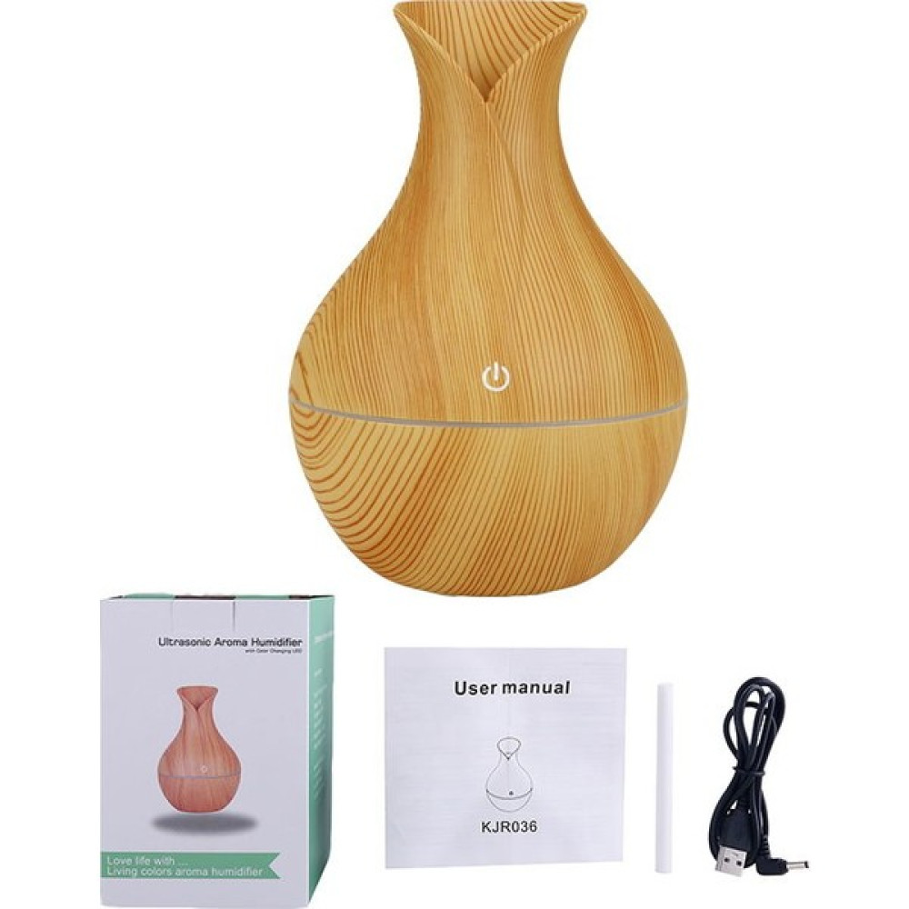 YK Design Ultrasonic Humidifier Led Işıklı 150ml Hava Nemlendirici Kahverengi Bebek Güvenlik Fiyatı