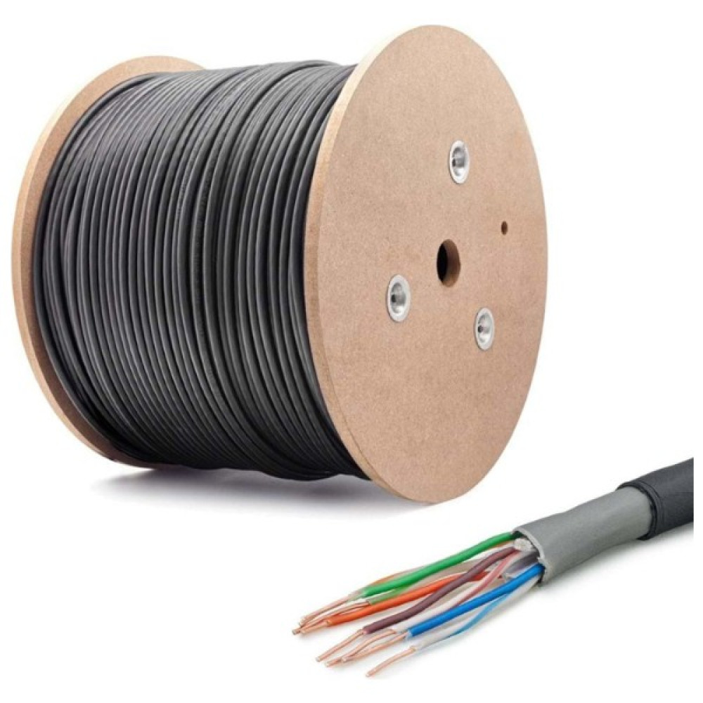YK Desing 40 Metre Dış Cephe Cat6 Kablo 40 Metre Siyah Ethernet Kablosu Dış Ortam Oto Boyaları Fiyatı