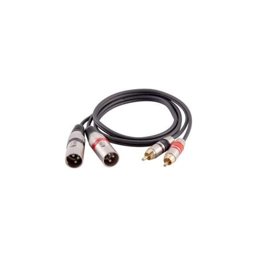 YKA 2 Rca Erkek-2 Xlr Erkek Kablo 5 Metre Stüdyo ve Sahne Ekipmanları Fiyatı