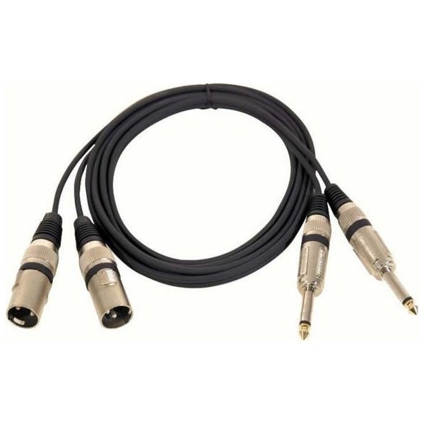YKA 2 x Xlr Erkek 2x6.3mm Mono Kablo 3 Metre Diğer Fiyatı