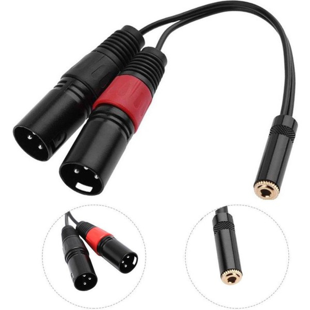 YKA 3.5 mm Stereo Dişi-2 Xlr Erkek Kablo 20 cm Stüdyo ve Sahne Ekipmanları Fiyatı