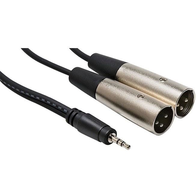 YKA 3.5 mm Stereo Erkek- 2 Xlr Erkek Kablo 3 Metre Stüdyo ve Sahne Ekipmanları Fiyatı