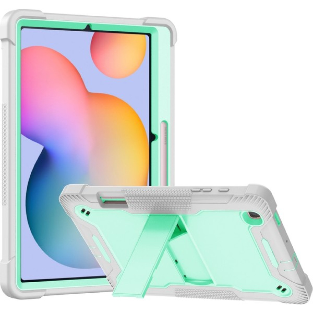 YKD Store Samsung Galaxy Tab S6 Lite Için Silikon + Pc Kılıfı (Yurt Dışından) - Gri - Yeşil Oto Boyaları Fiyatı