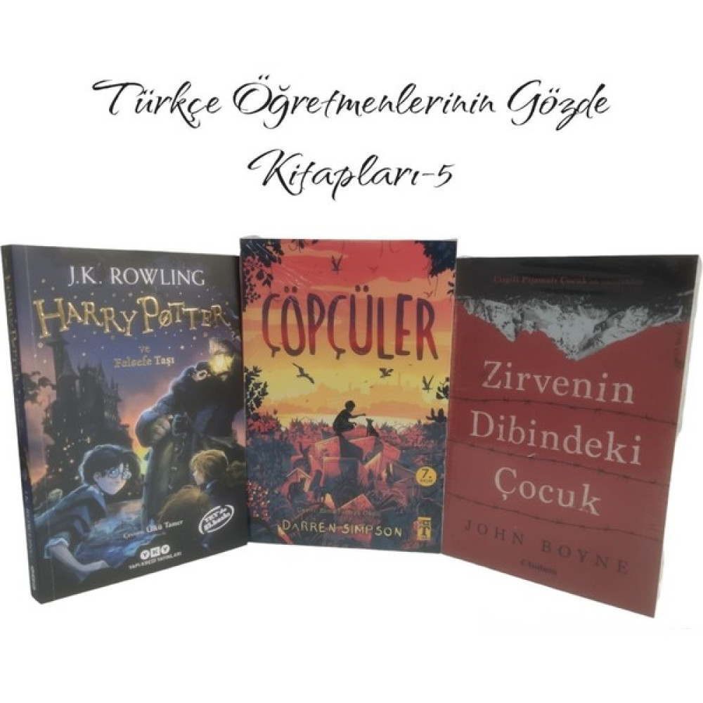 YKY Çöpçüler-Harry Potter ve Felsefe Taşı-Zirvenin Dibindeki Çocuk 3'lü Kitap Seti Çocuk Roman Fiyatı