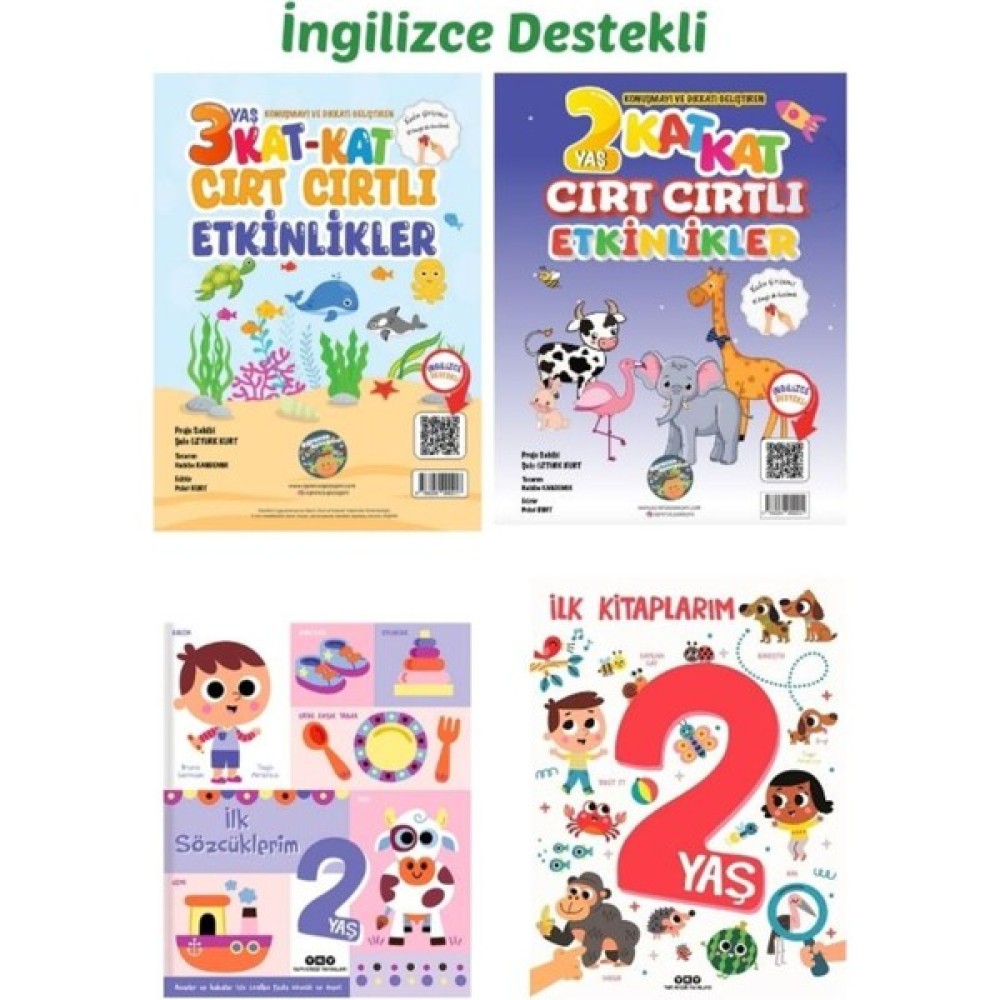Yky Ilk Sözcüklerim-Ingilizce Destekli 2-3 Yaş Konuşmayı, Dikkati Geliştiren Cırt Cırtlı Etkinlikler Okul Öncesi Eğitici & Öğretici Kitaplar Fiyatı