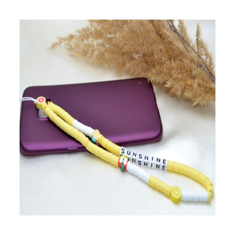 Y&M Perla Accessories Sunshine ve Meyve Desenli Telefon Charmı, Fimo Telefon Askısı Bayan Çanta ve Cüzdan Fiyatı
