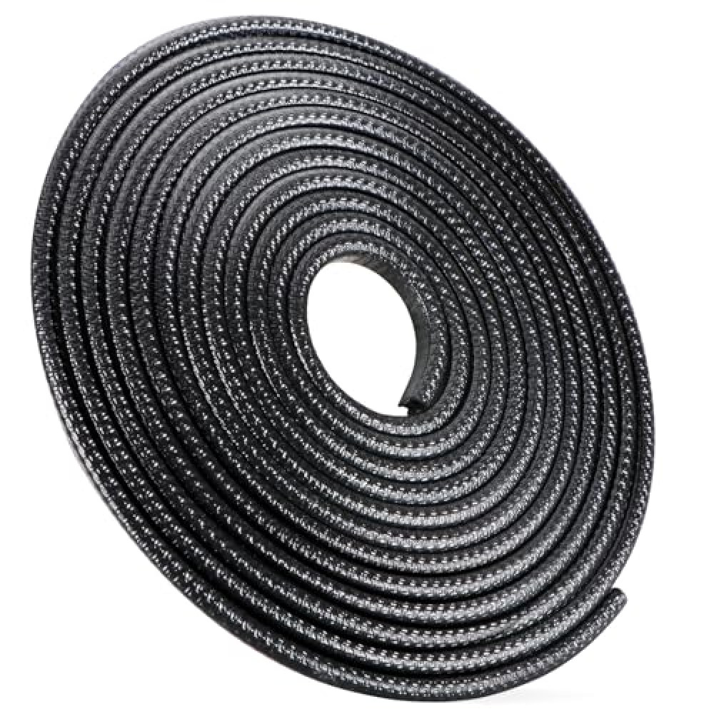 Ymiueip Car Door Edge Guards Strip - Upgraded, Easy Install, Tightly, Fade-Resistant, Universal Fit Most of Cars, Black Automotive Door Protector, Rubber Edge Trim Molding, 16.5Ft