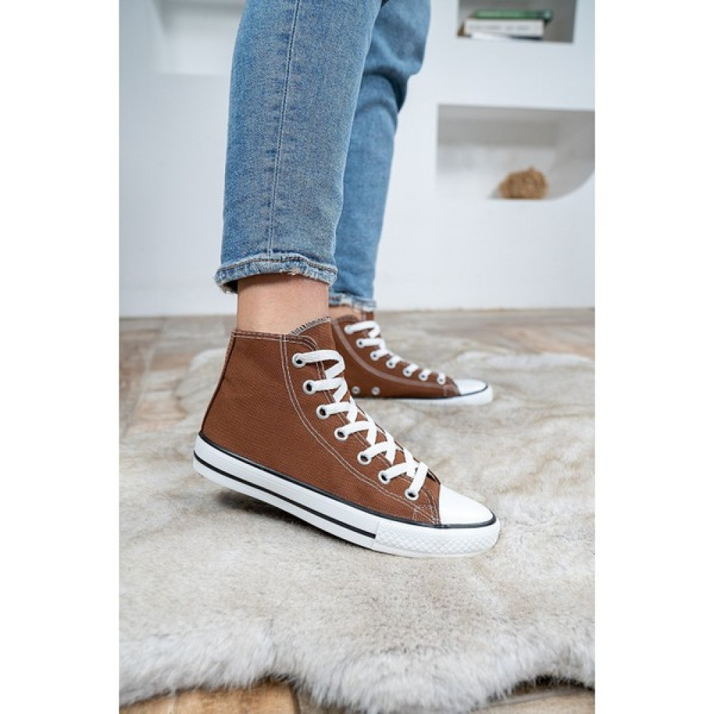 Ymn Unisex Bilekli Günlük Kahverengi Keten Kadın Erkek Spor Sneaker Ayakkabı Spor Ayakkabı Fiyatı