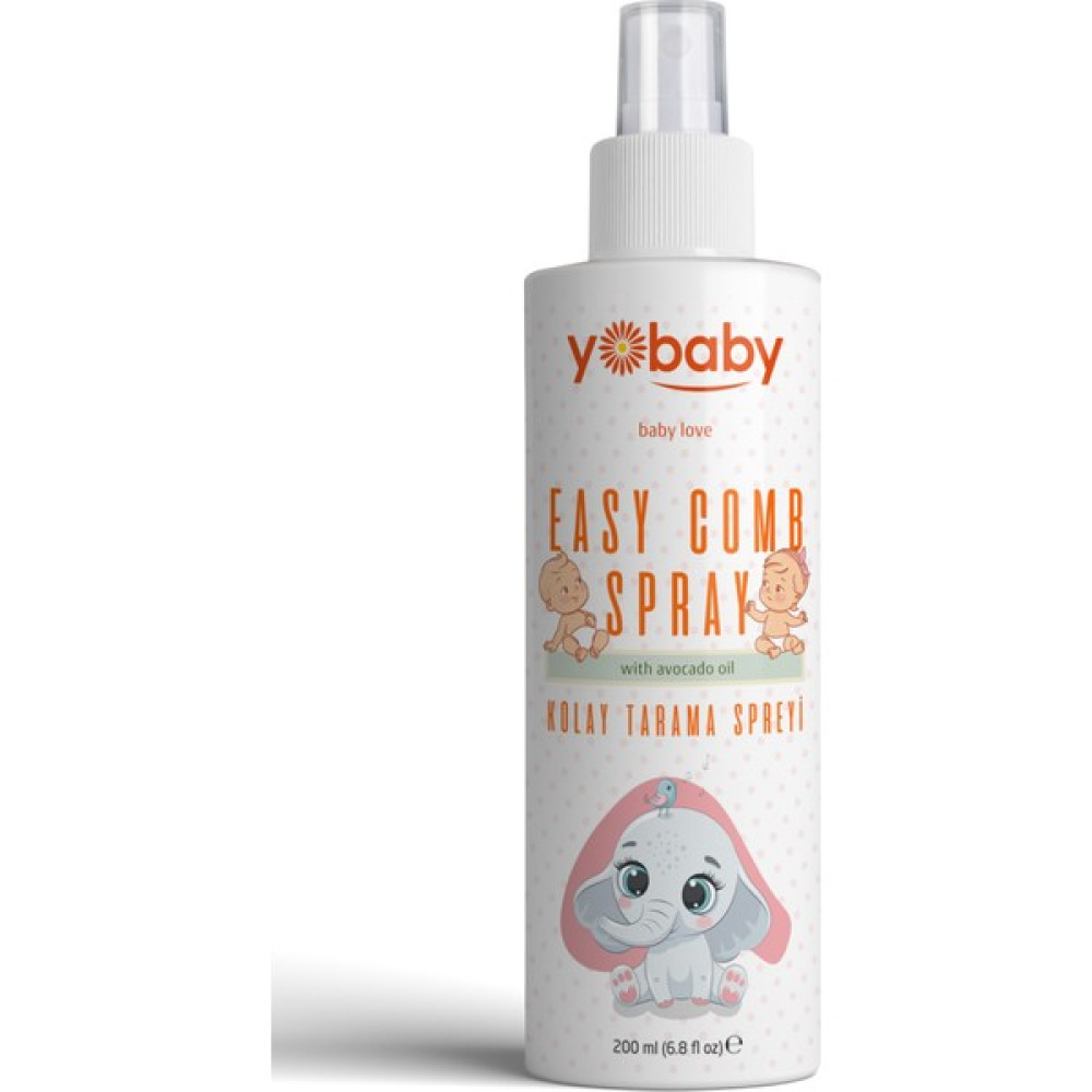 Yo Baby Yobaby Kolay Tarama Saç Spreyi 200 ml - Avokado, Jojoba ve Badem Yağlı Bebek Saç Bakımı Saç Şekillendirici Sprey Fiyatı