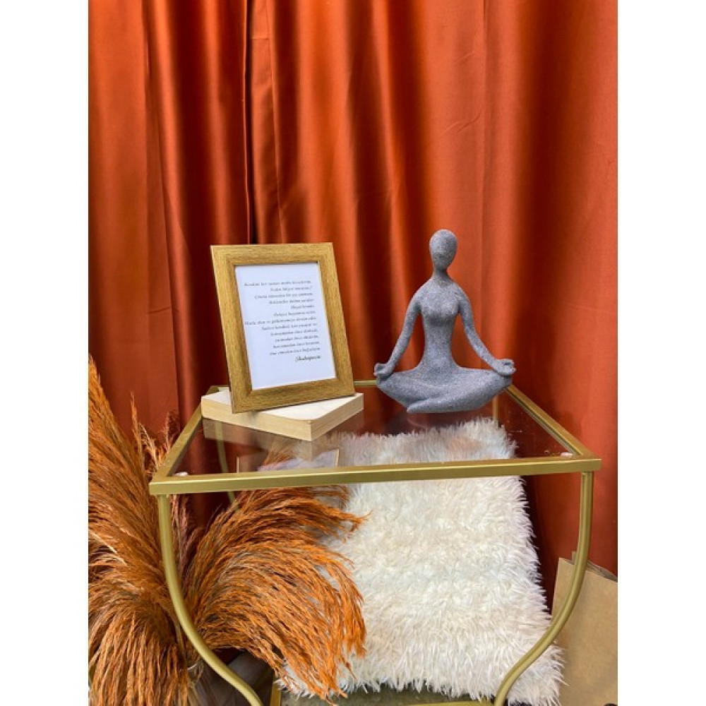 Yoga Yapan Kız Biblo |rustik,iskandinav,minimalist,modern,bohem,dekoratif,biblo,obje,cam,seramik,el Yapımı,büst,heykel,cam,taş,saksı,vazo,spor Biblo Fiyatı