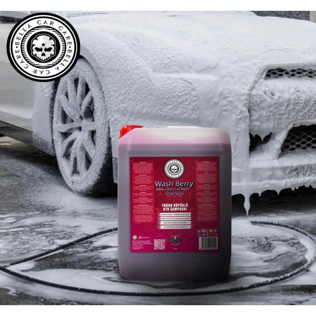 Yoğun Köpüklü Oto Şampuan Wash Berry 4lt Araba Yıkama Şampuanı Diğer Fiyatı