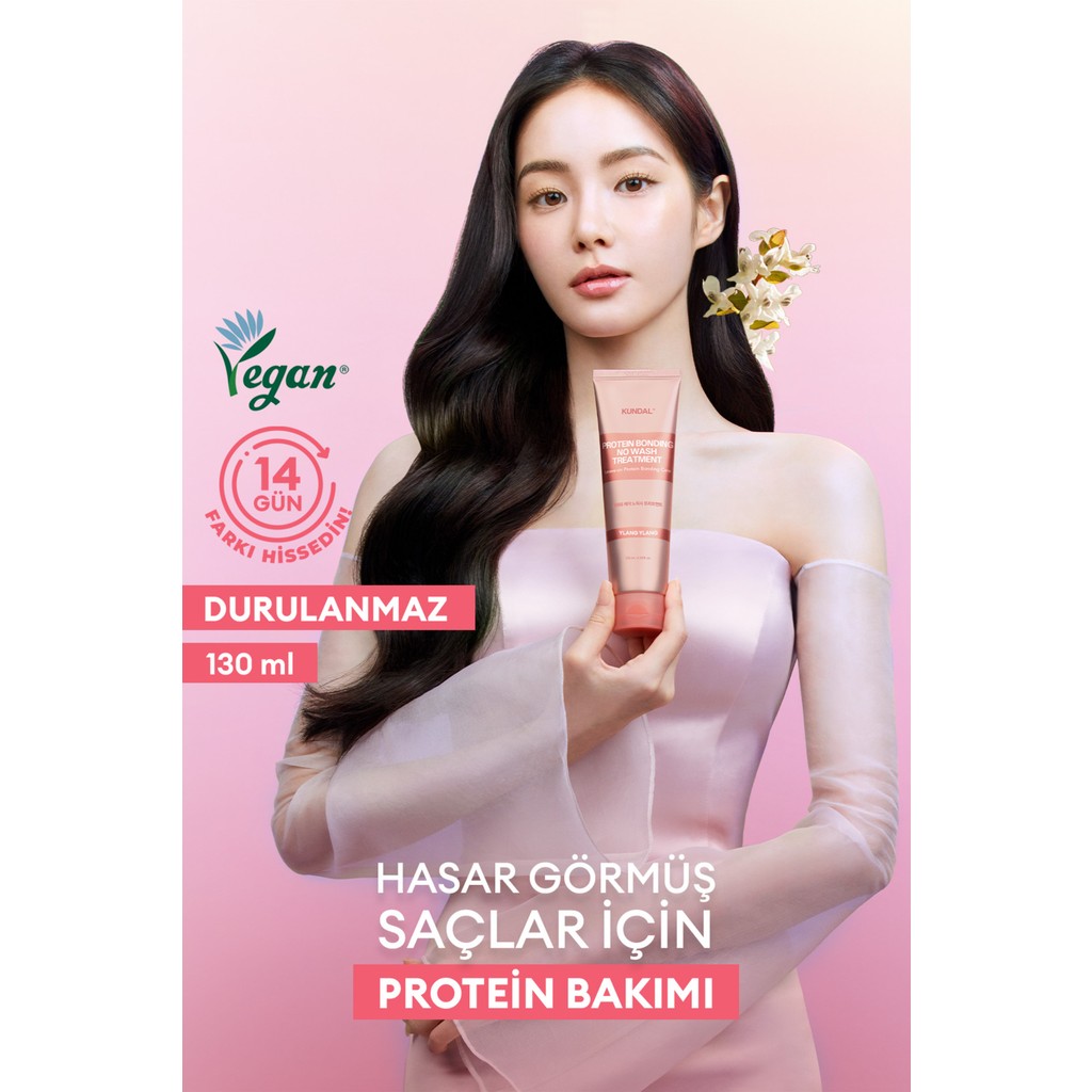 Yoğun Onarıcı Durulanmayan Bakım Kremi KUNDAL Protein Bonding No Wash Treatment 130ml Ylang Ylang Saç Bakım Maskeleri & Serumlar & Spreyler Fiyatı
