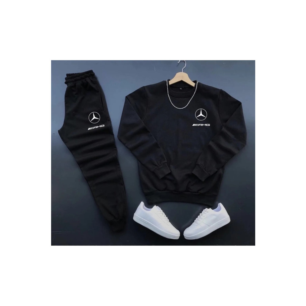 YOHO SPORT Mercedes Amg Baskılı Unisex Eşofman Takımı 2li set combin L Beden Kadın Eşofman Fiyatı