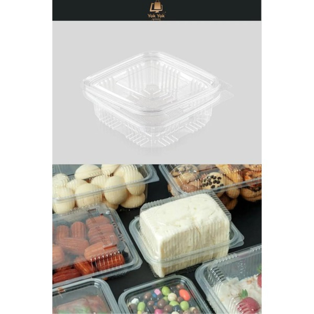 Yok Yok Ambalaj Plastik Sızdırmaz Saklama Kabı Kapaklı Kap 150 gr cc 10 Adet Saklama Kapları Fiyatı