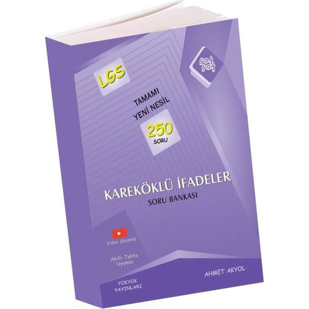 Yok Yok Yayınları Kareköklü Ifadeler Kaynak Kitapları Fiyatı