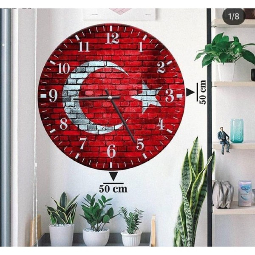 Yoktayok Nefes Duvar Saati Otantik Dekoratif 40*40 cm Dekoratif Saat Fiyatı