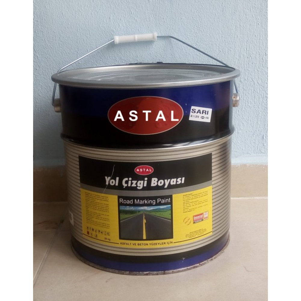 Yol Cızgı Boyasi ,20 Kg ,Beyaz Veya Sari + Tse Belgelı, Asfalt Ve Beton Boyası İç Cephe Duvar Boyası Fiyatı