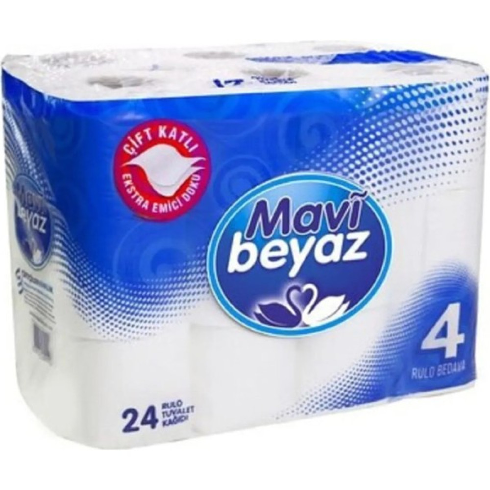 Yön Ambalaj Mavibeyaz 24 Lü Tuvalet Kağıdı - Beyaz Tuvalet Kağıdı Fiyatı