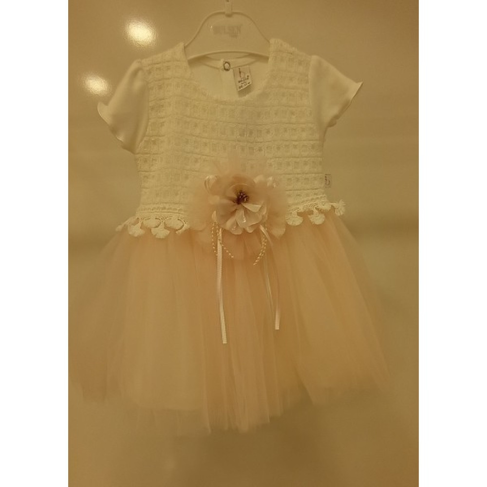 Yonca Çocuk Bulşen Kids 427 Dantelli Bebek Abiye Elbise Elbise Fiyatı