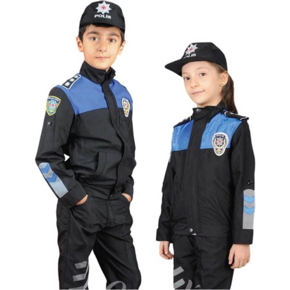 Yonca Çocuk Çocuk Toplum Destek Polis Kıyafeti - 4 Yaş - Mavi Oyuncak Fiyatı