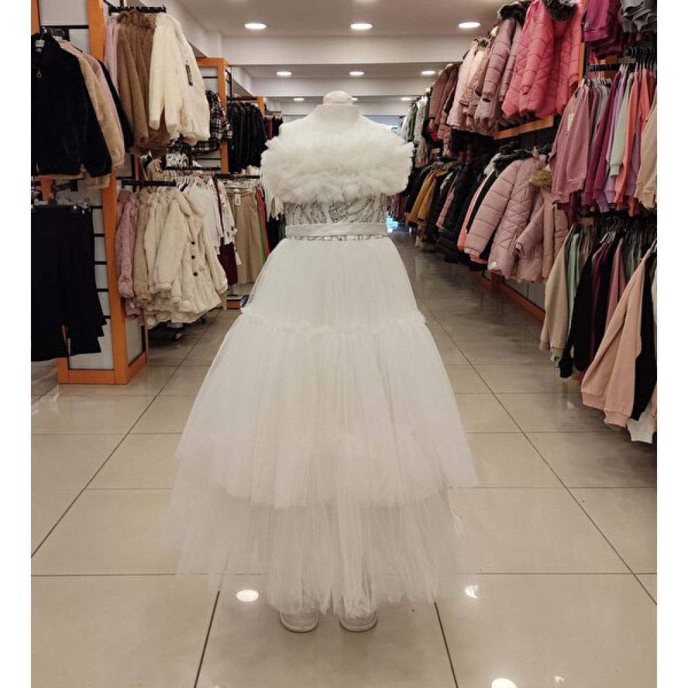 Yonca Çocuk Daisygirls Kids 2303 Roba Büzgülü Kız Çocuk Abiye Elbise Fiyatı
