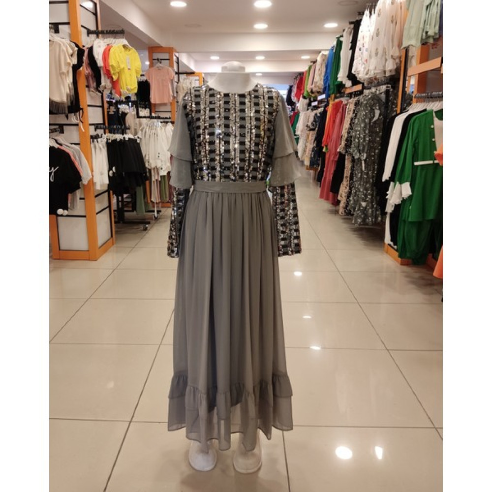 Yonca Çocuk Emiley Kids 4138 Kız Çocuk Pullu Abiye Elbise Elbise Fiyatı