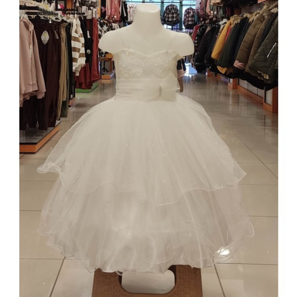 Yonca Çocuk Onbuco Kids 333 Çocuk Tarlatanlı Gelinlik Abiye Elbise Fiyatı