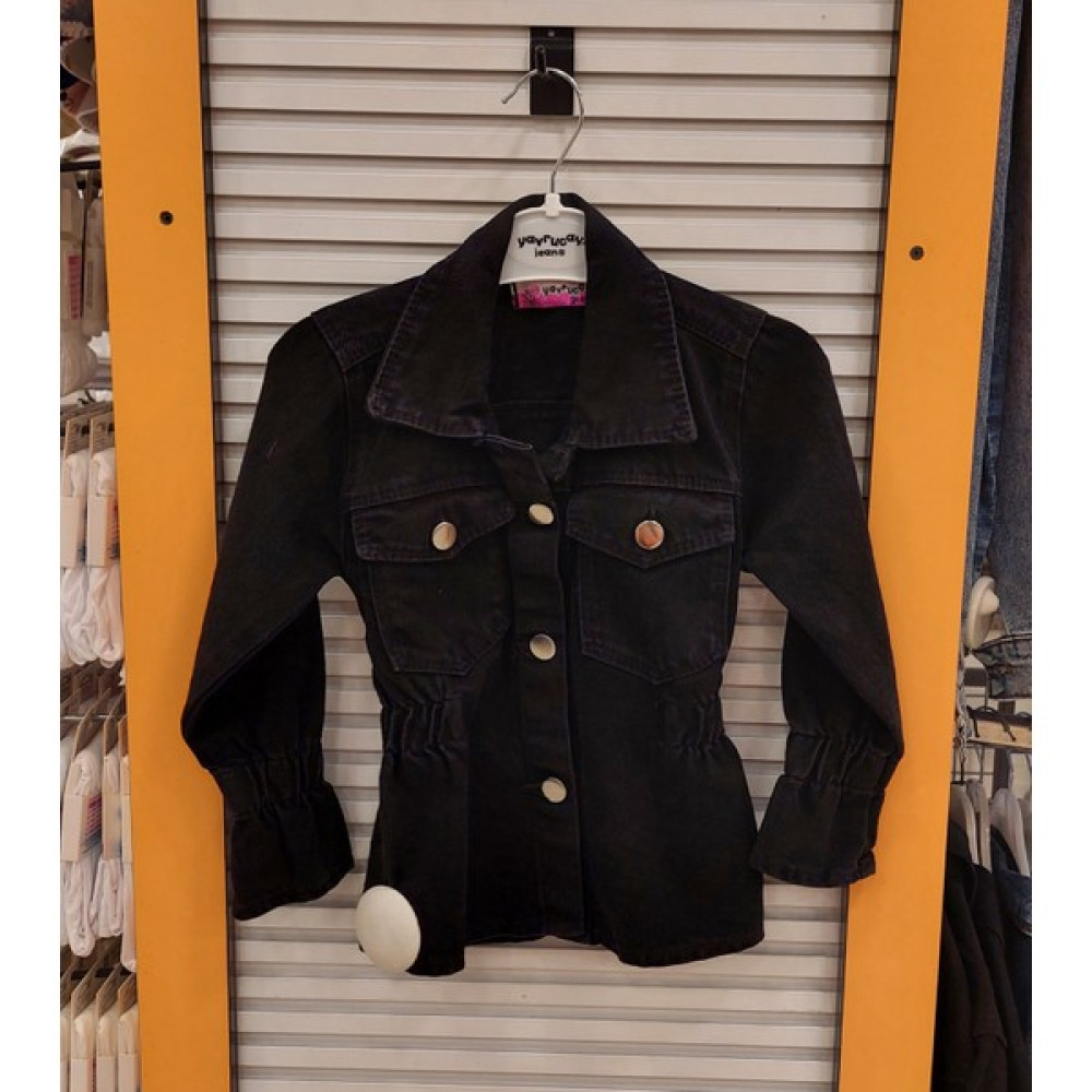 Yonca Çocuk Yavrucak Kids 7252 Kız Çocuk Beli Lastikli Kot Ceket Kız Çocuk Mont Fiyatı