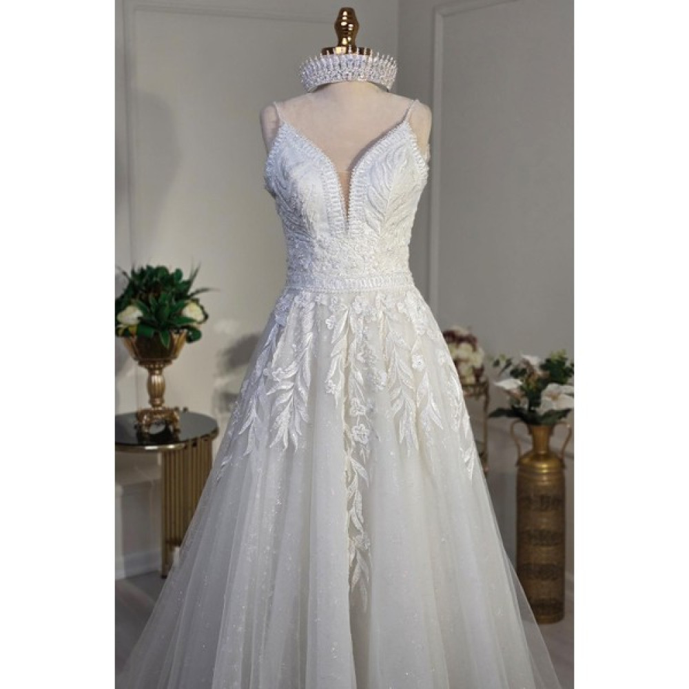 Yonca Moda Evi Store Beyaz Yonca Gelinlik 2390 Gelinlik Fiyatı