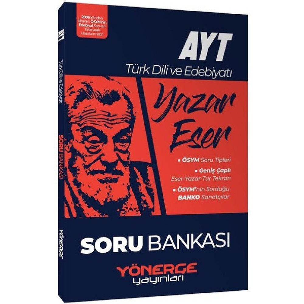 Yönerge Yayınları AYT Türk Dili ve Edebiyatı Yazar Eser Soru Bankası Temel Yeterlilik Testi (TYT) Fiyatı