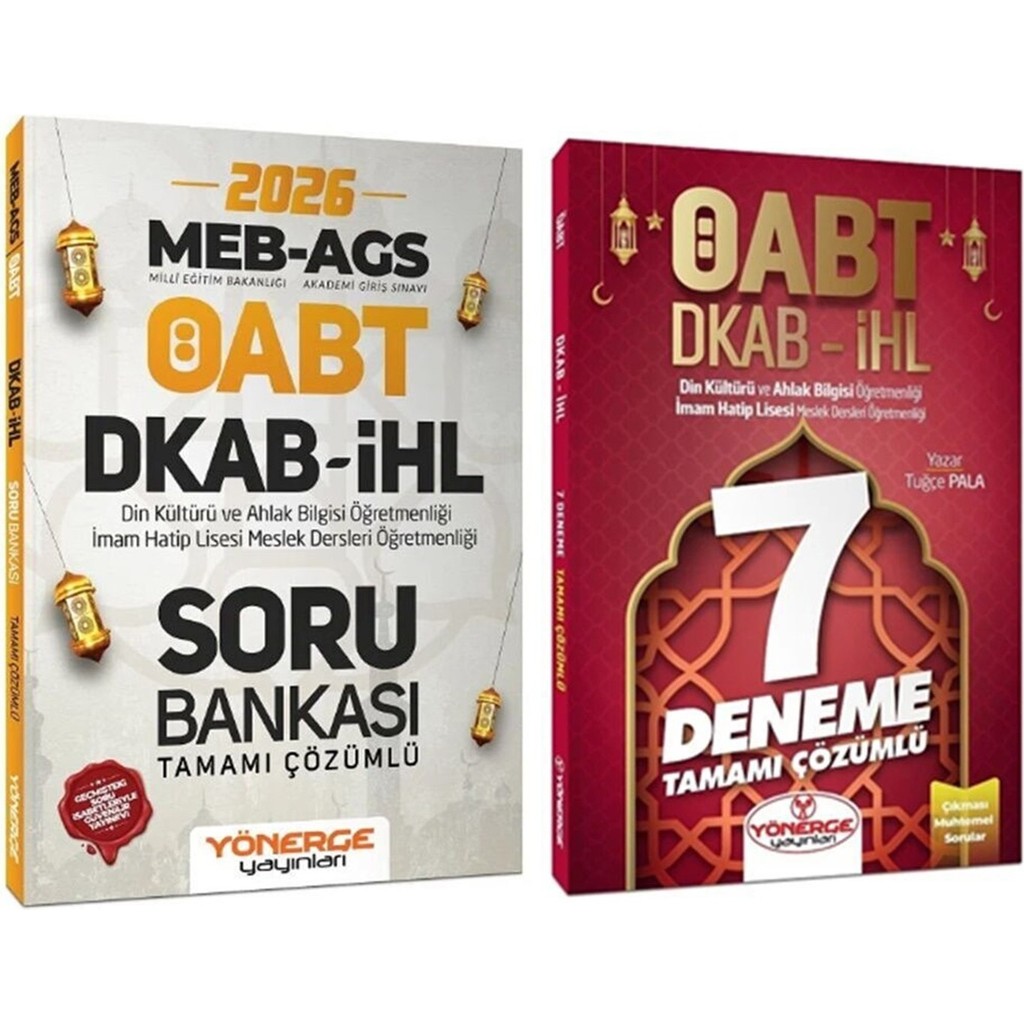Yönerge Yayınları Yönerge 2026 Öabt Meb Ags Dkab Din Kültürü ve Ihl Imam Hatip Lisesi Öğretmenliği Soru Bankası ve Deneme Seti 2 Kitap Diğer Fiyatı