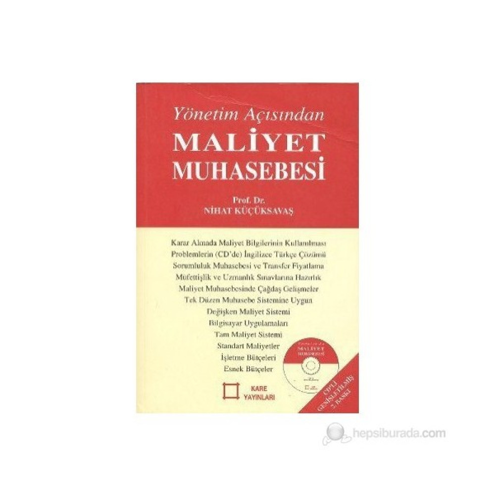 Yönetim Açısından Maliyet Muhasebesi-Nihat Küçüksavaş Muhasebe Finans Kitapları Fiyatı