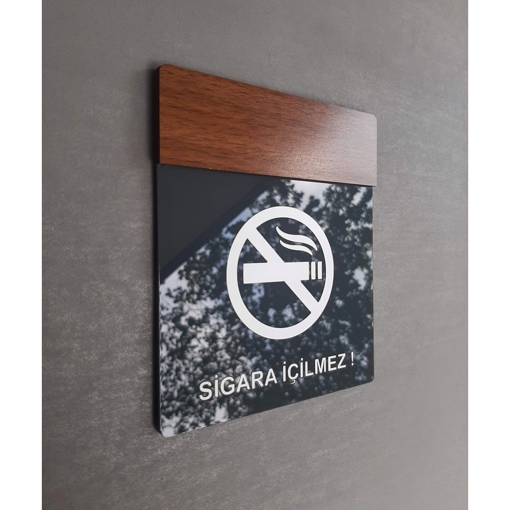 Yönline Wooden Serisi Büyük Boy Sigara İçilmez Uyarı Levhası Haki Renk 20 x 15 cm SSD / Solid State Drive Fiyatı