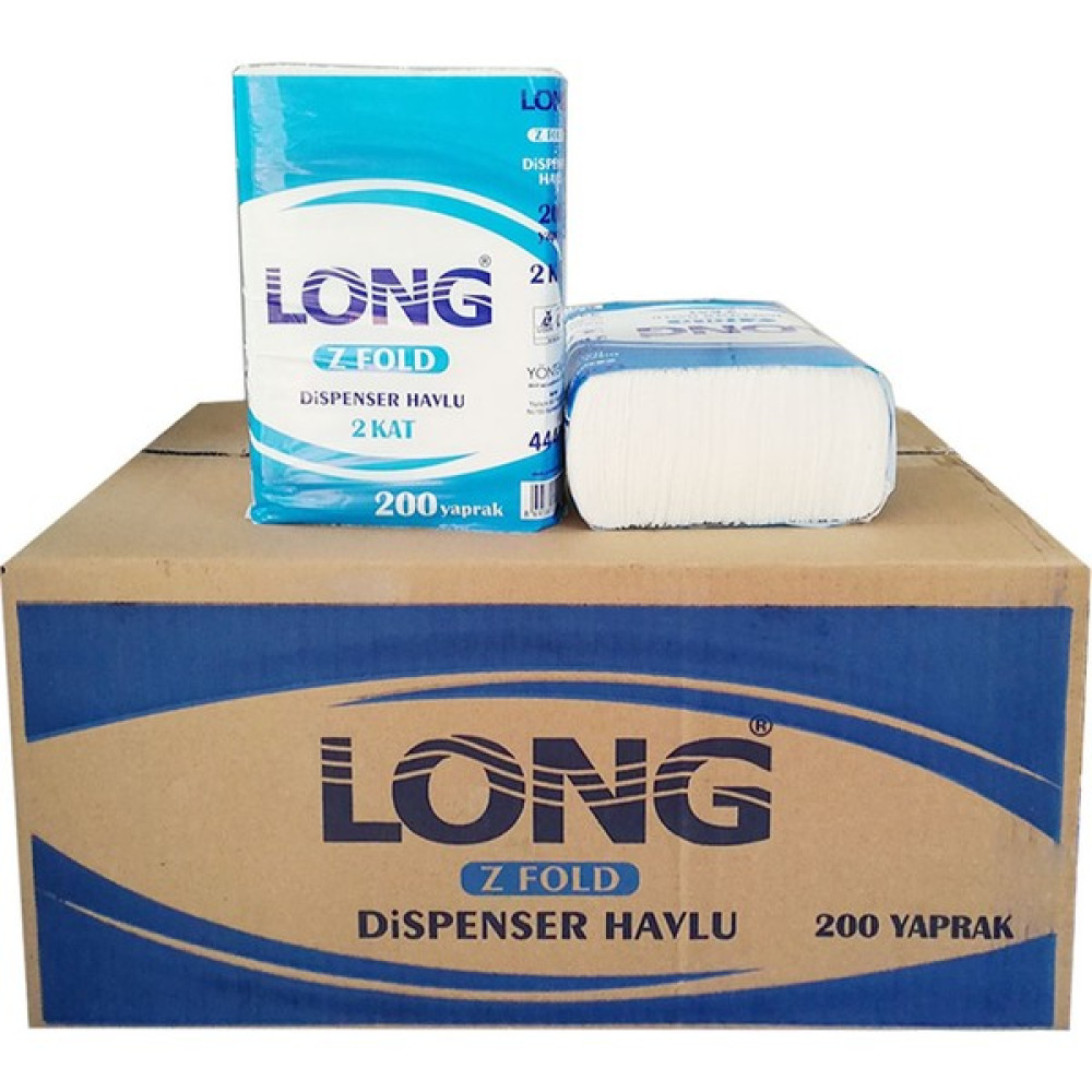 Yöntem Long Z Katlama Kağıt Havlu Çift Katlı 200 Yaprak - 12 Paket Kağıt Havlu Fiyatı