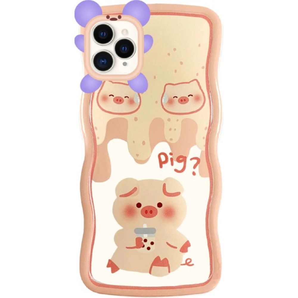 yoocko Iphone 15 Pro Max Uyumlu Karakter Desenli Darbe Emici Little Pig Desenli Silikon Kılıf - Desen 2 Cep Telefonu Kılıfı Fiyatı