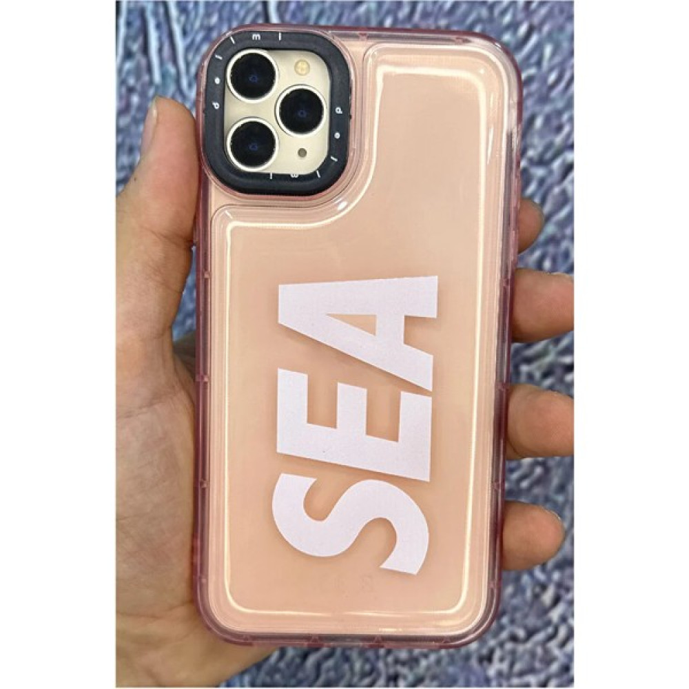 yoocko iPhone 15 Pro Uyumlu Kamera Koruma Çıkıntılı Sea Baskılı Şişme Şeffaf Kılıf - Şeffaf Pembe Cep Telefonu Kılıfı Fiyatı