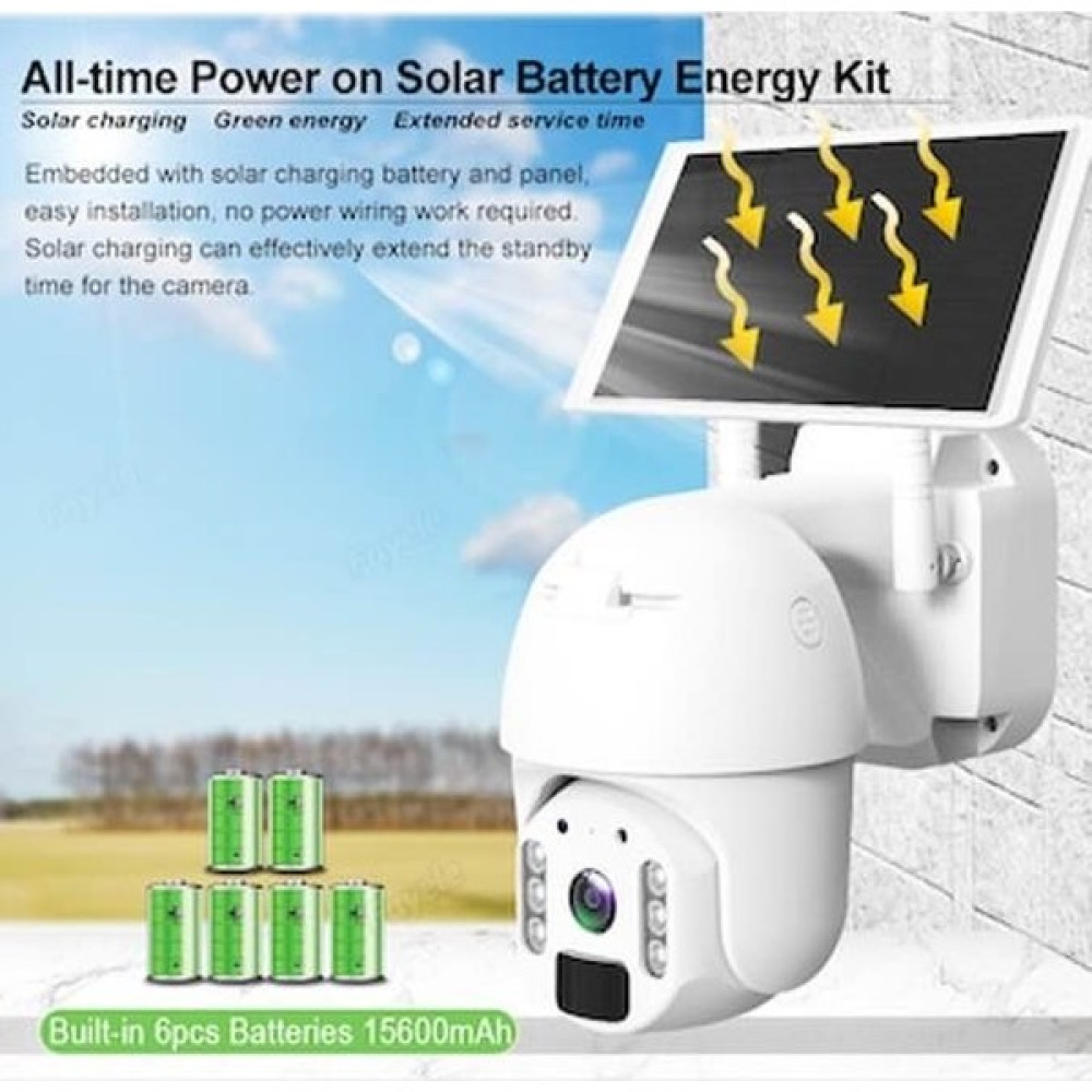 Yoosee Solar Sim Kartlı Güneş Enerjili 4 G Kablosuz Kamera Yoosee - Beyaz Dijital Video Kameralar Fiyatı
