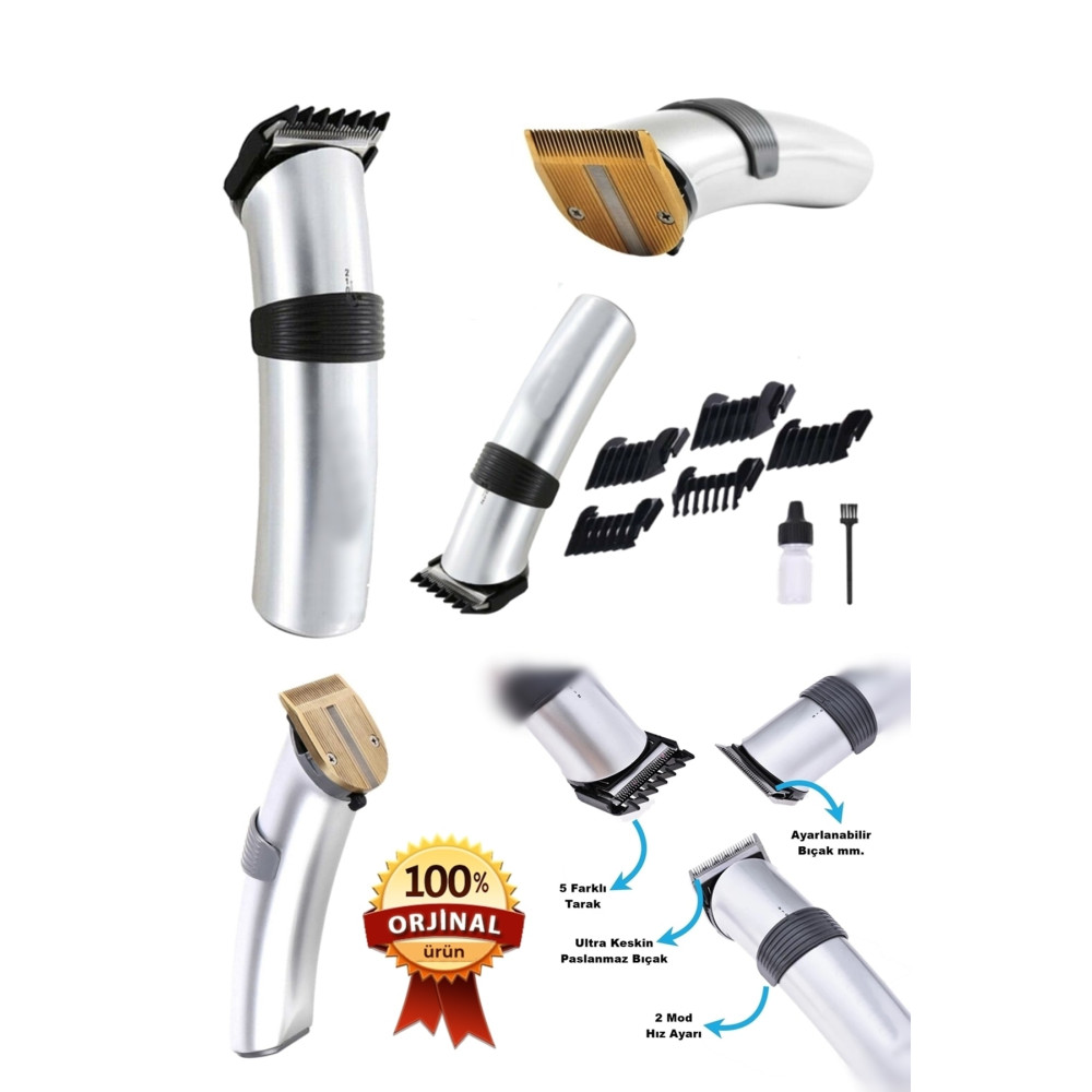 yopigo (FİŞLİ) 609 Profesyonel Şarjlı Saç Sakal Kesme Tıraş Makinesi Erkek Tıraş Makine Seti Tıraş Makineleri Fiyatı