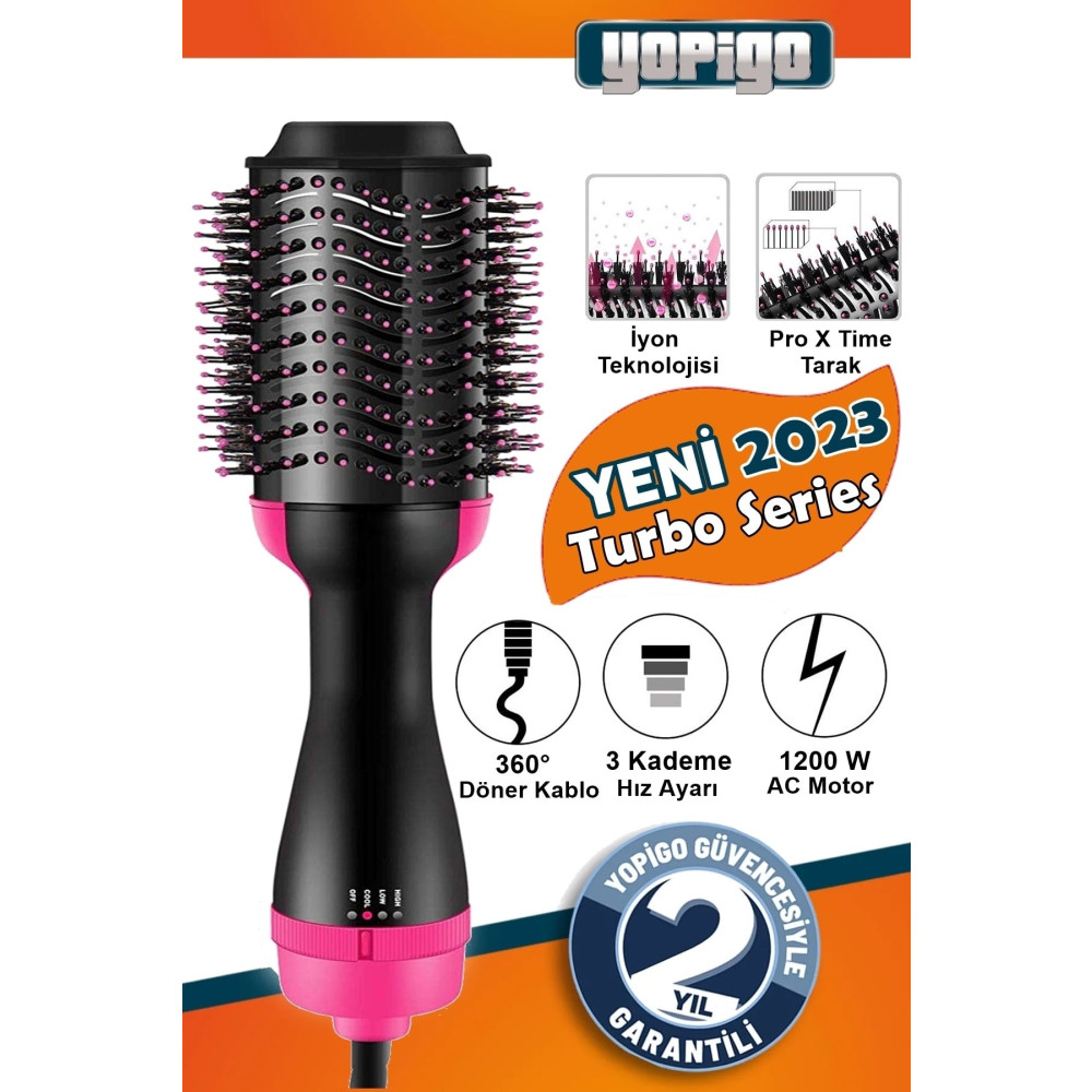 Yopigo One Step Pratik New Pro Model - 1200w Series Saç Kurutma Saç Şekillendirici Düzleştirici Fön Tarağı Tarak Fırça Saç Kurutma Makineleri Fiyatı