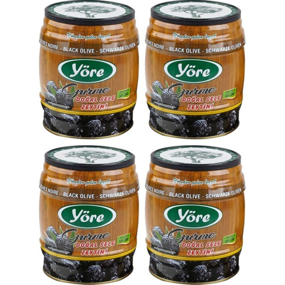 Yöre Sele Siyah Zeytin 750 gr Teneke 4'lü Paket Diğer Fiyatı