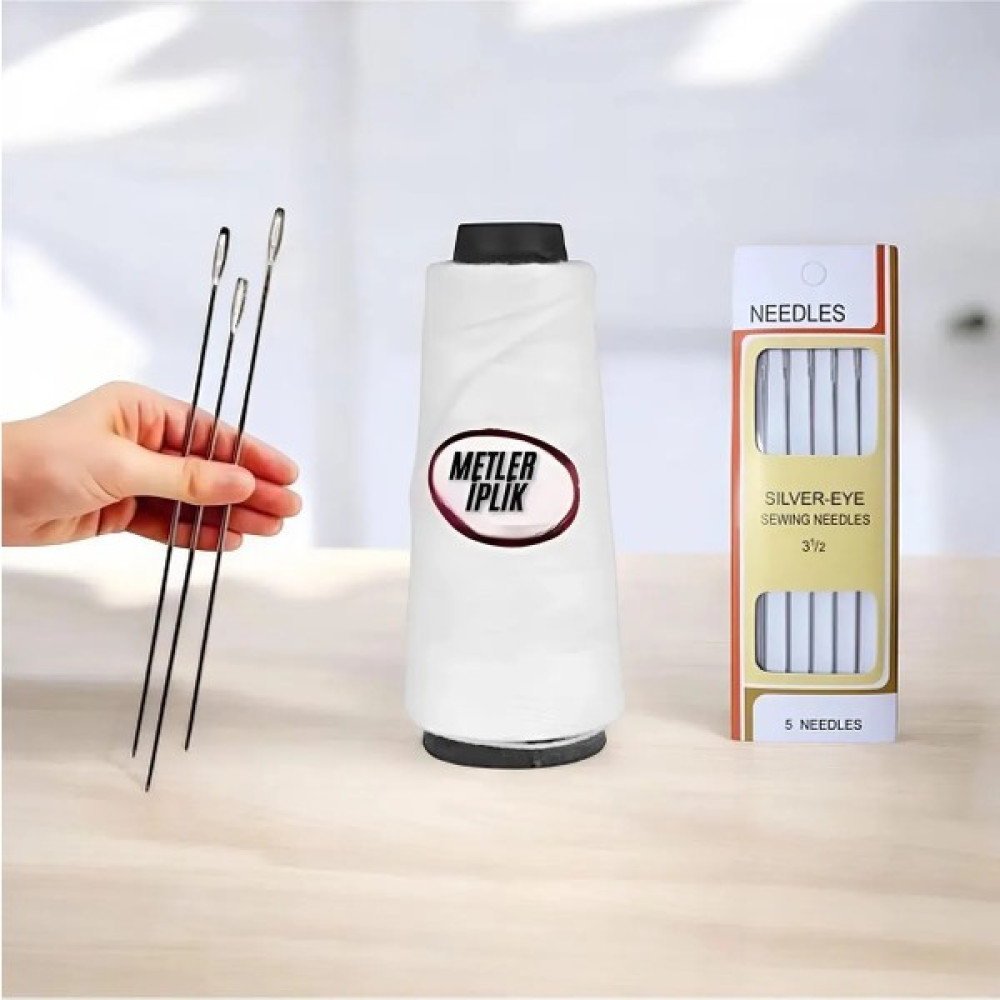 Yorgan Iğnesi Çuvaldız Iğne 25 cm (2 Adet)+(5'li Yorgan Iğnesi),+Yorgan Ipi ( 1 Adet) 3'lü Set Oto Boyaları Fiyatı