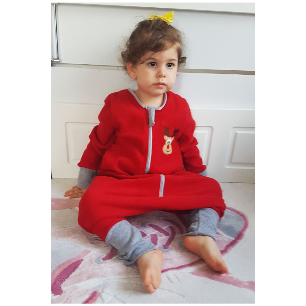 yorni Bebek Çocuk Nakışlı Uzun Kollu Oeko-tex Mikro Polar Uyku Tulumu Tog 2 4-6 Yaş Beden Bebek Tulumu Fiyatı