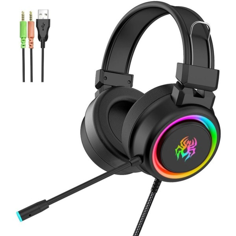 Yoro V5 Rgb Işıklı Gamer Kulaklığı (Yurt Dışından) - Siyah Kulak Üstü Kulaklık Fiyatı