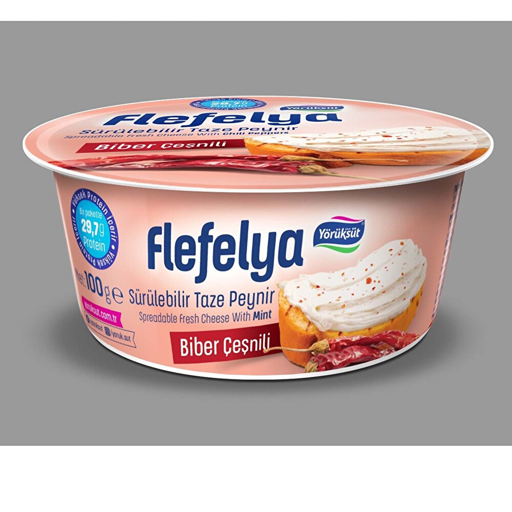 Yörüksüt Flefelya Biberli Sürülebilir Taze Peynir 100 Gr Peynir Fiyatı