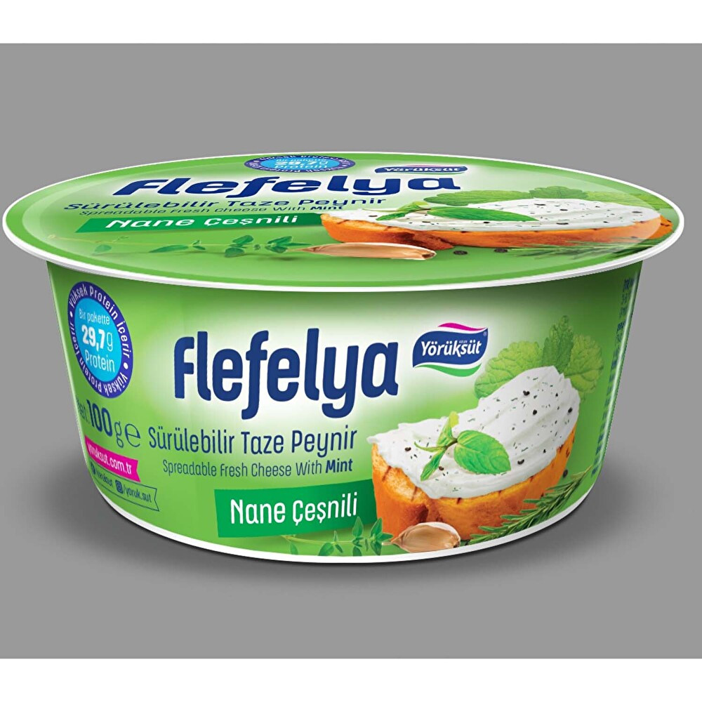 Yörüksüt Flefelya Naneli Sürülebilir Taze Peynir 100 Gr Peynir Fiyatı