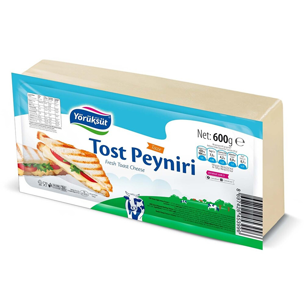 Yörüksüt Tost Peyniri 600 Gr Peynir Fiyatı