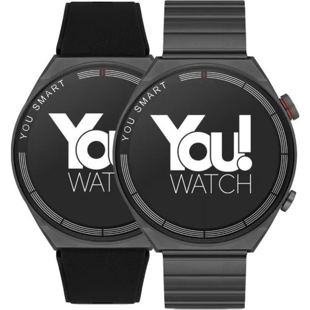 You Watch R13-AR130 You Smart Black Metal & Black Silicon Unisex Kol Saati - Siyah Oto Boyaları Fiyatı