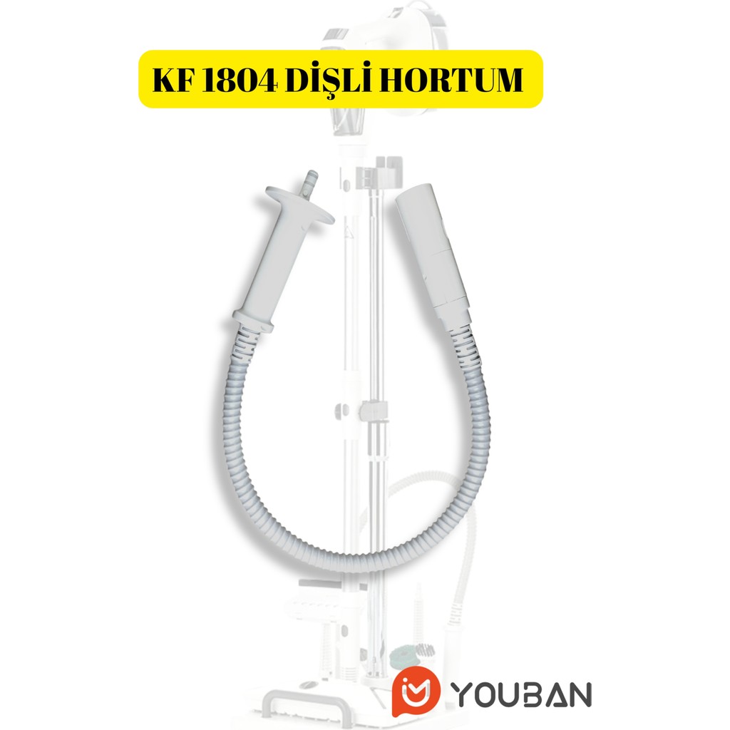 Youban KF1804 Buharlı Temizlik Makinesi Dişli Hortumu - Beyaz Buharlı Temizlik Makinesi Fiyatı