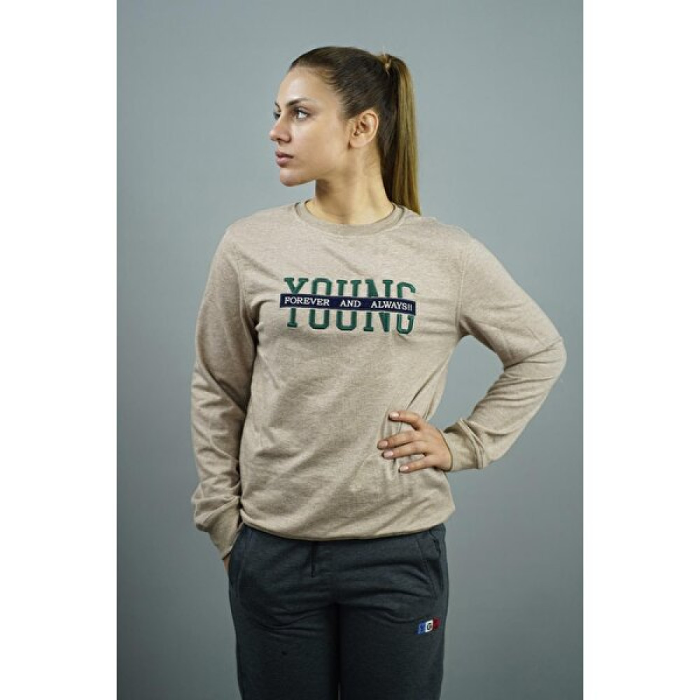 Young Nakışlı Kadın Sweatshirt Bayan Sweatshirt Fiyatı